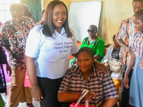 Uyo Chairman’s Wife Takes Menstrual Hygiene Campaign to Schools