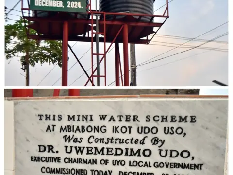 Mini Water Scheme in  Mbiabong Ikot Udo Uso